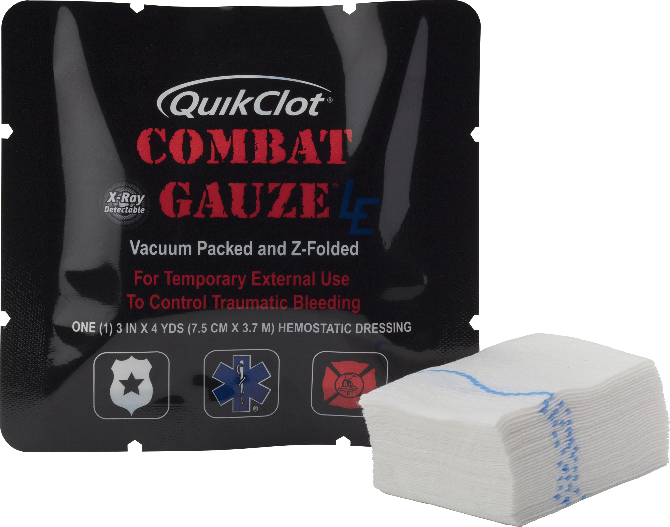 QuikClot® Z-Fold Gauze LE – NaloxBox